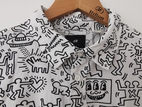 Keith haring kurzarmhemd - x,