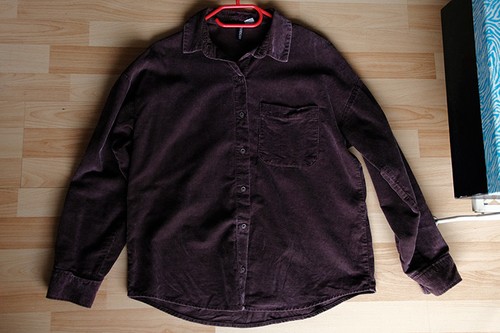 Braunes cord hemd unisex - braunes,